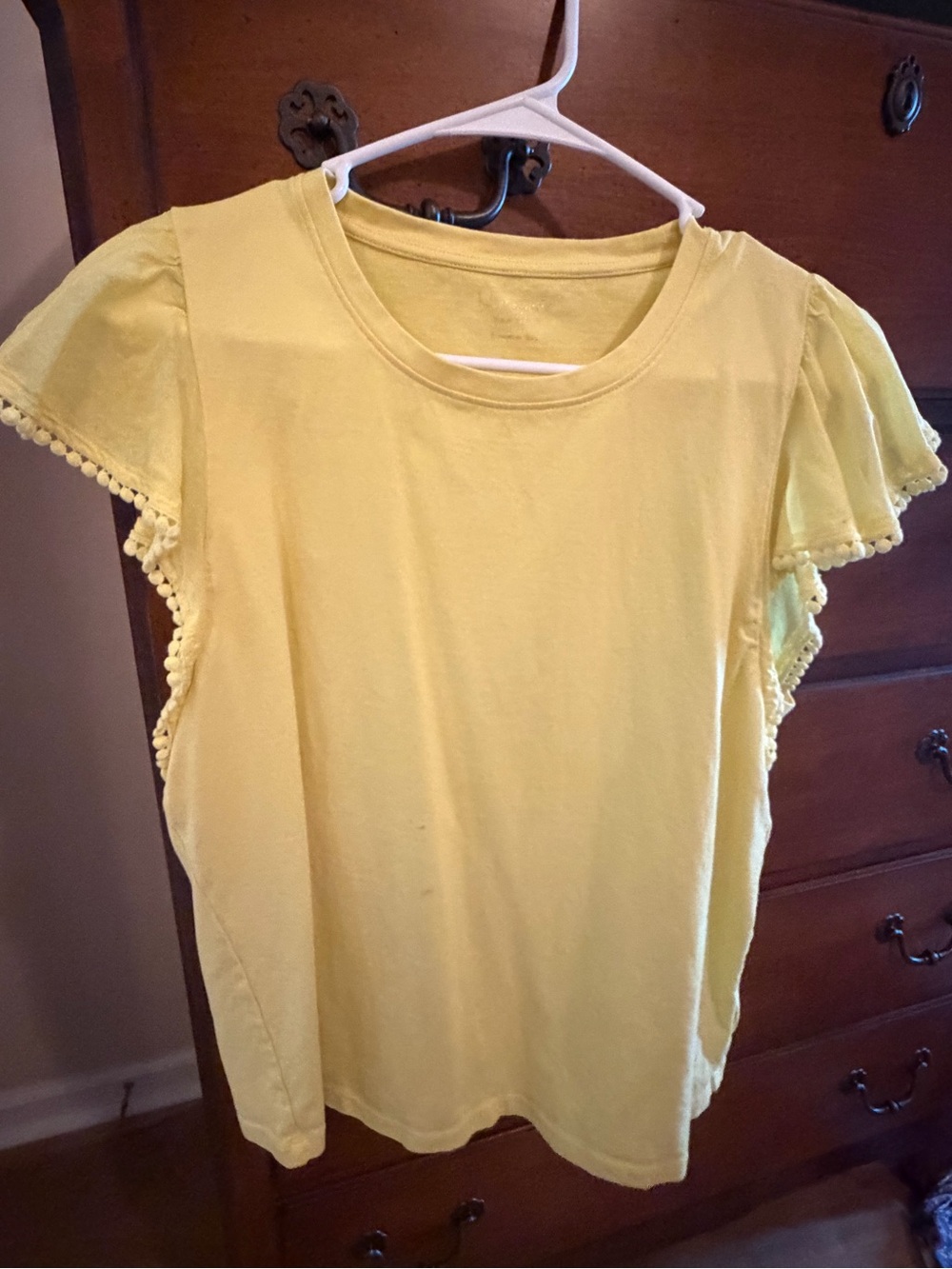kate spade Yellow Flutter Sleeve Tee